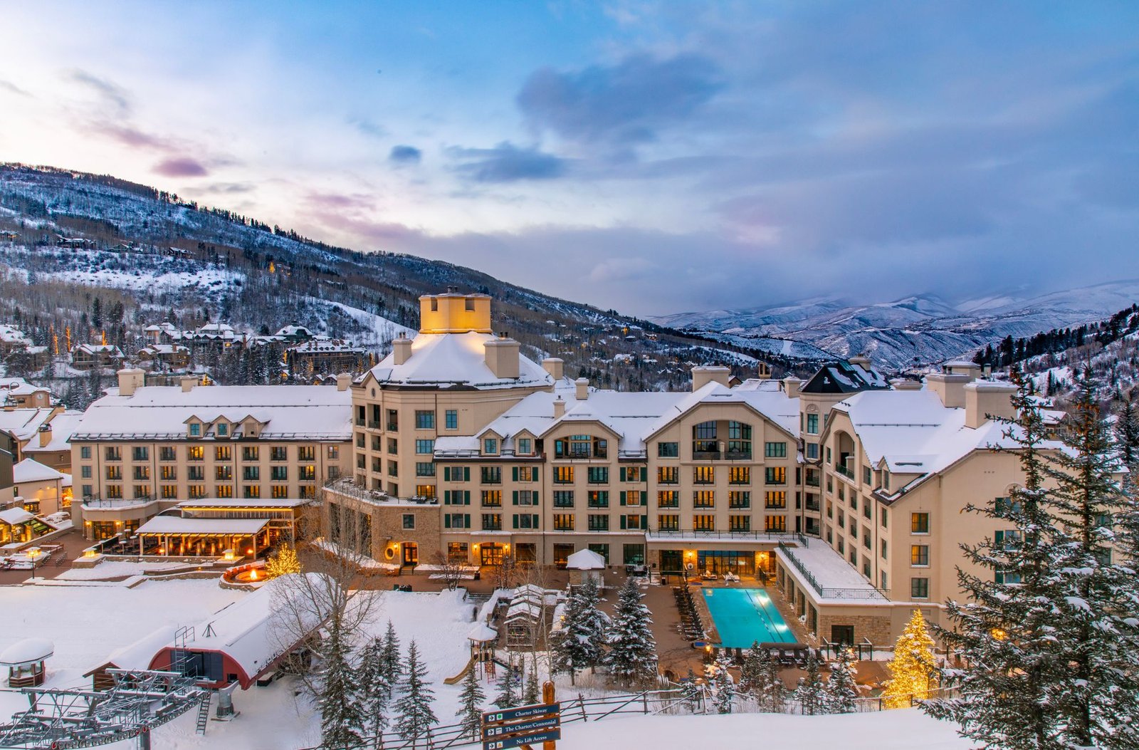 Park Hyatt Beaver Creek is brimming with luxuries, from plush in-room bathrobes to a heated outdoor pool and a spa with 23 treatment rooms