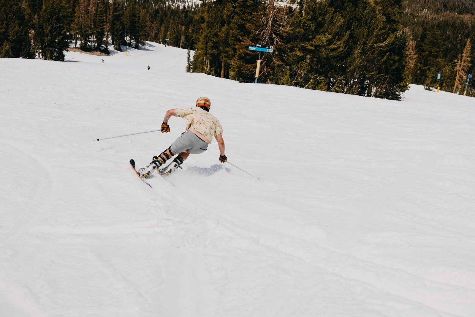 Mammoth Mountain's extended snowfall season is a combination of high elevation, being in the path of Pacific storm systems that peak in March and April, and north-facing slopes