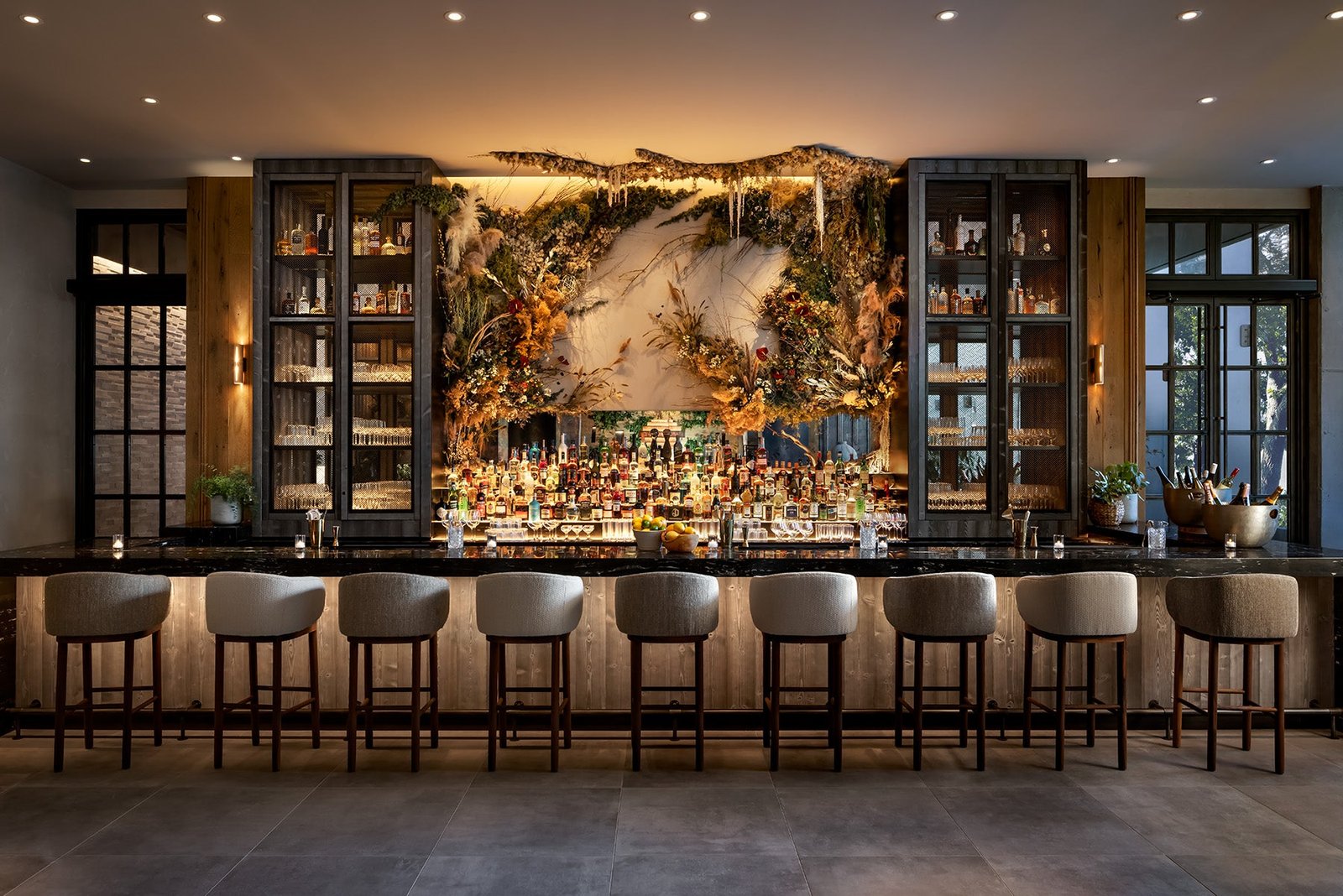 Sustainability is key at the 1 Hotel - which is made from recycled materials and home to thousands of plants and