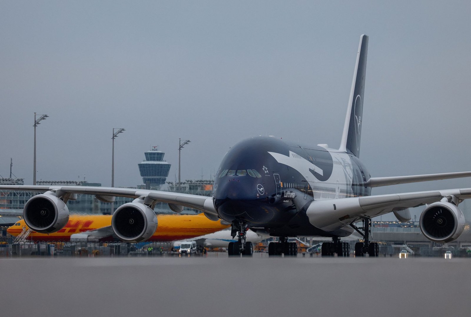 Affected flights included five Lufthansa Group journeys to Copenhagen, Singapore, Gdansk and two to Graz and Venice operated by Air Dolomiti, a Lufthansa Group subsidiary