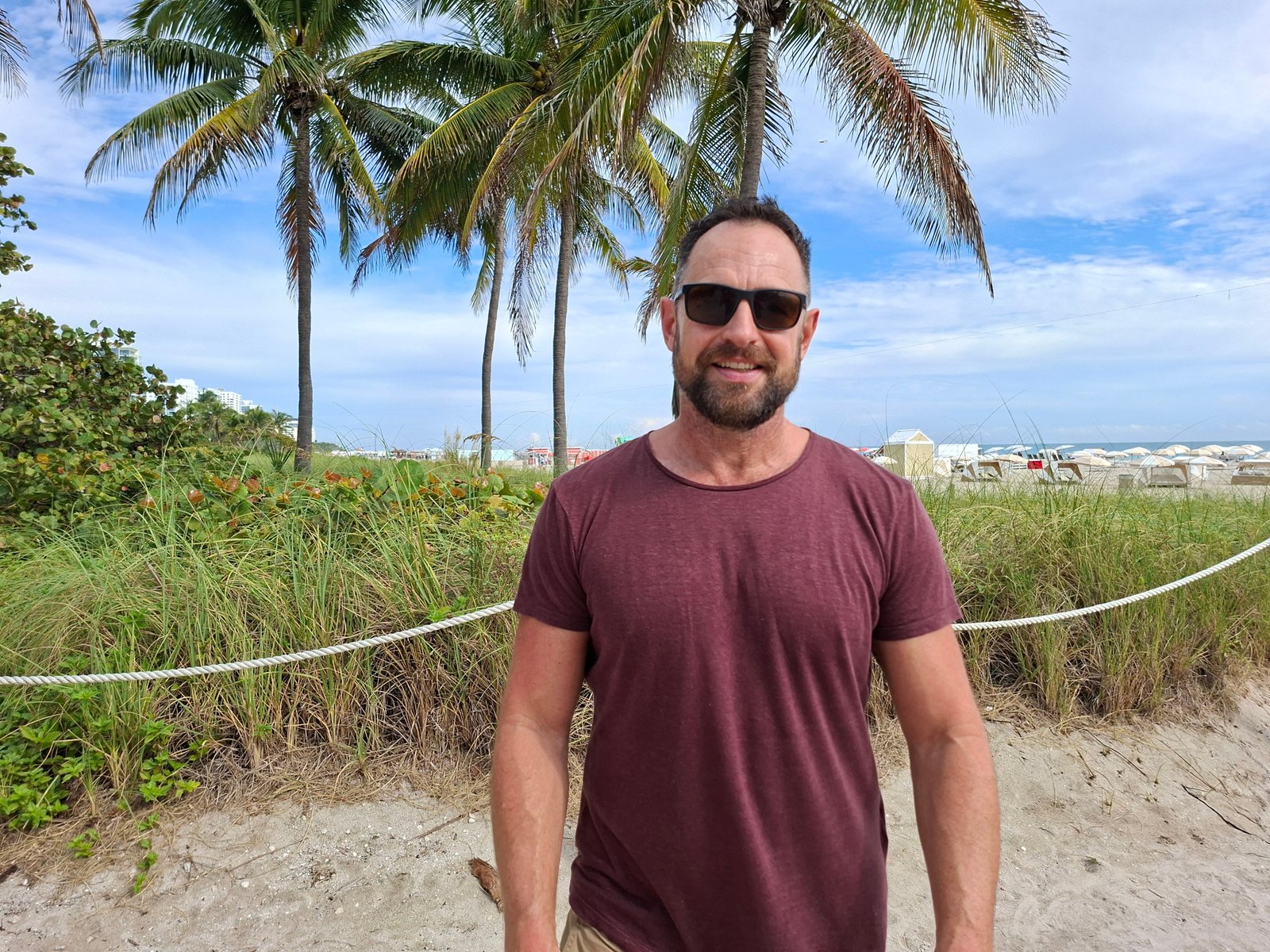 James exploring Miami before his cruise on the Oceania Allura