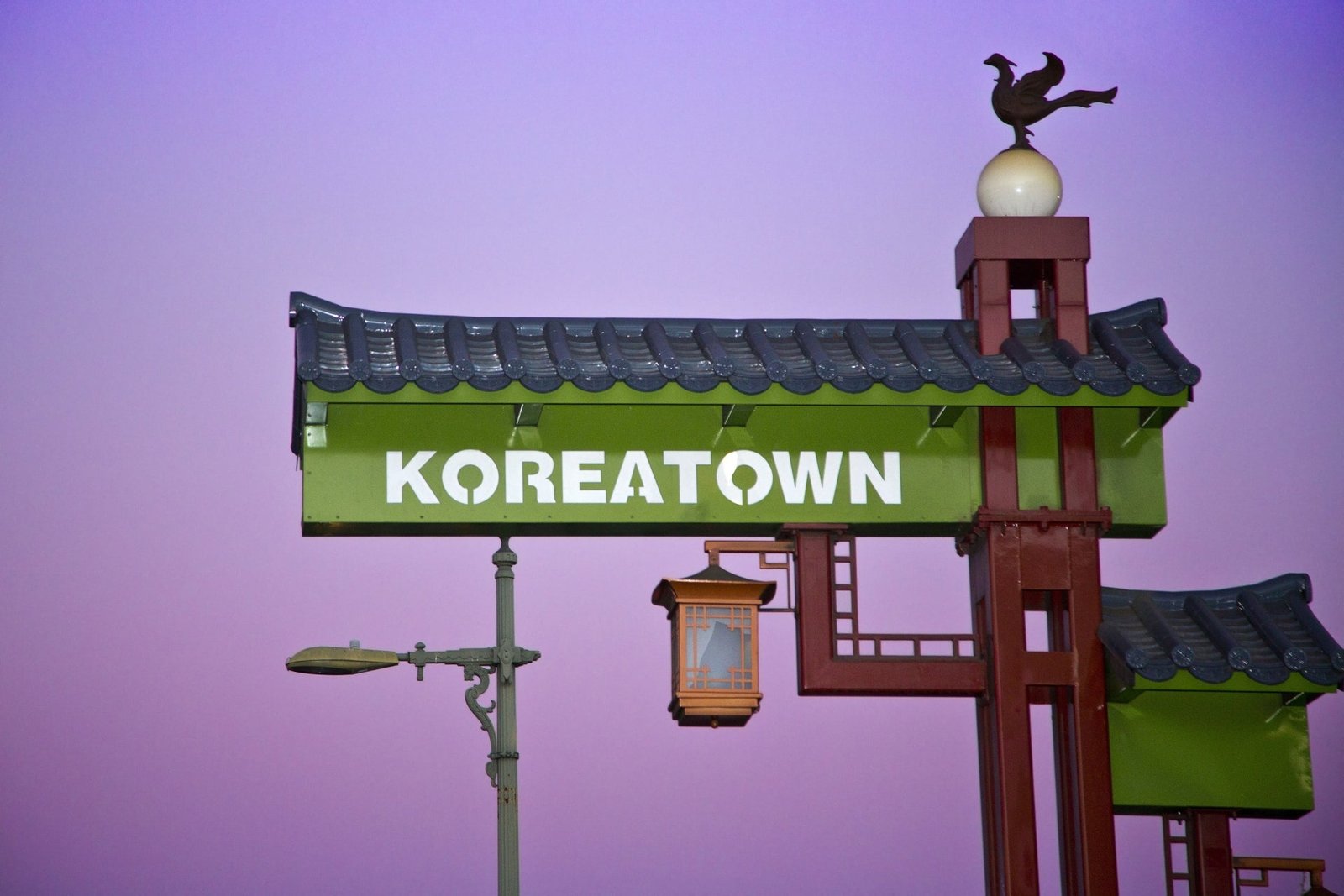 Koreatown’s gates along West Olympic Boulevard