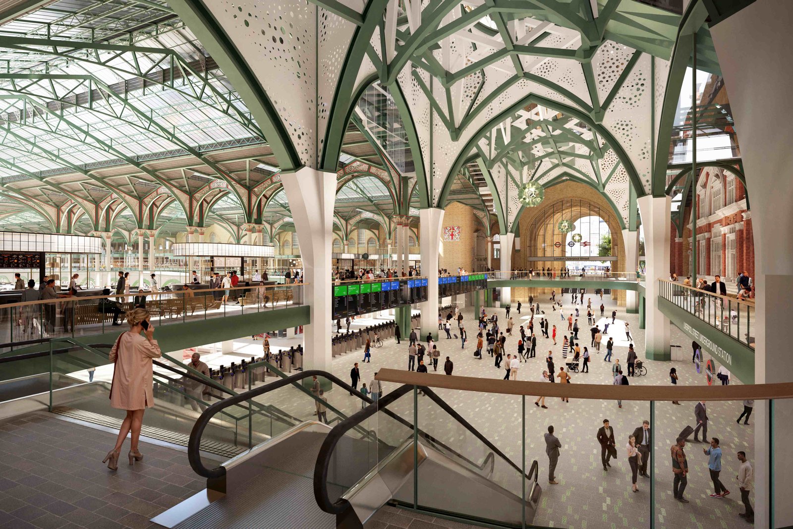 Plans to redevelop London Liverpool Street station have been approved