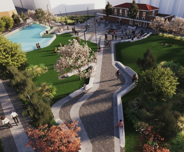 Artist rendering of Bouverie Square