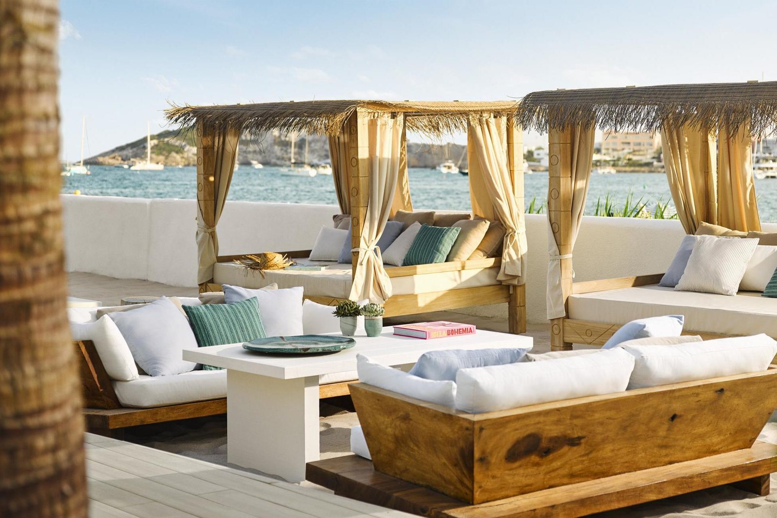 Nobu Ibiza Bay offers the perfect setting for relaxing while sipping cocktails around the pool