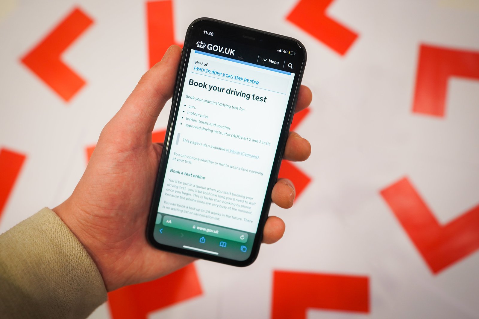 As of 12 May, only the learner themselves will be permitted to book or modify a car driving test, removing the current ability for instructors to do so