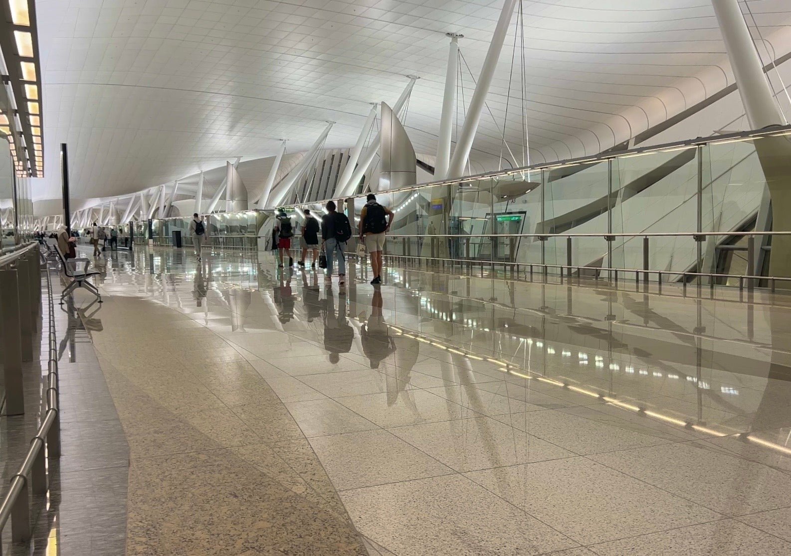 Wide open spaces: Abu Dhabi airport