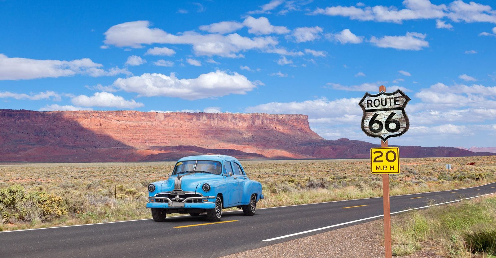 Route 66’s legendary status is partly thanks to the great American novelist John Steinbeck describing it as the ‘Mother Road’