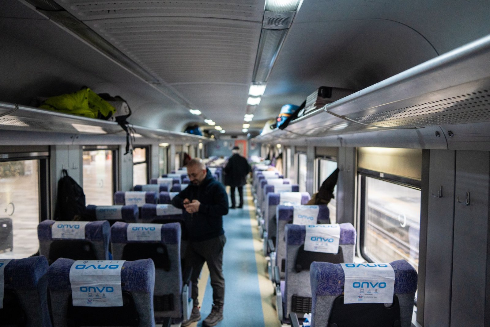 Richard had a normal seat throughout the journey