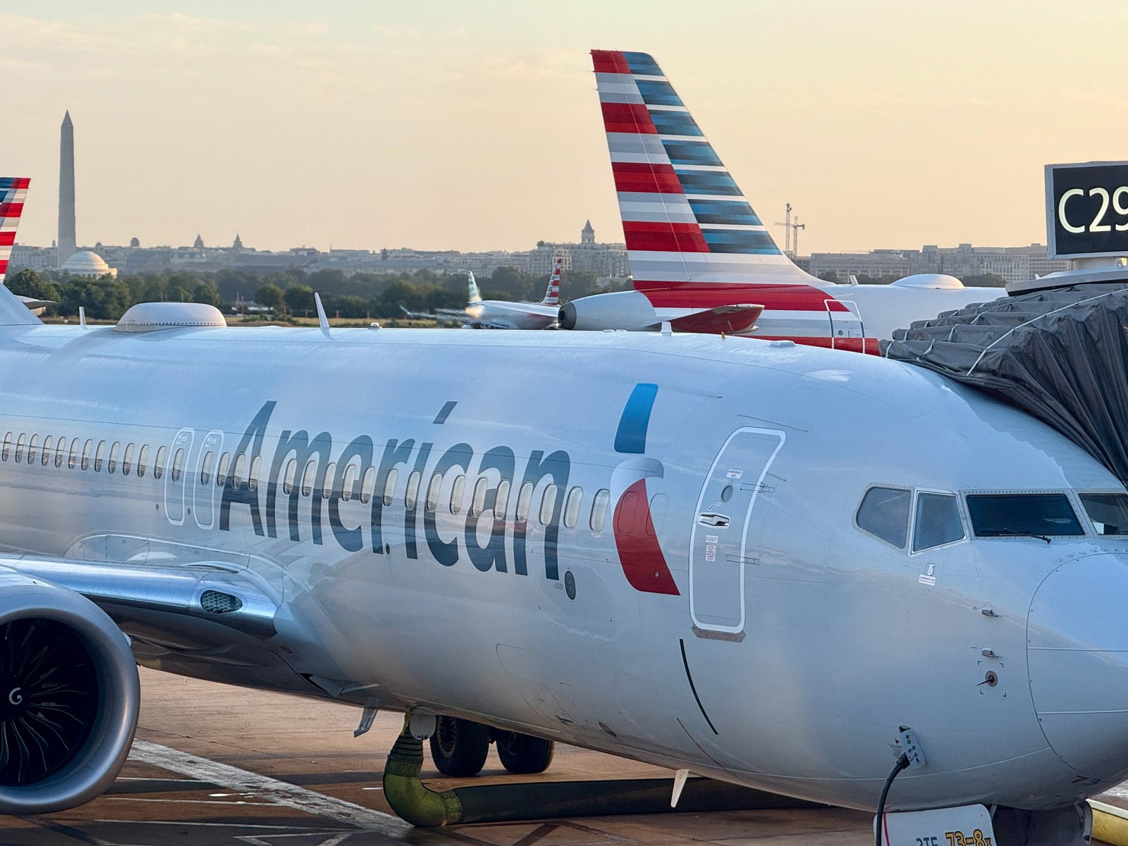 The fare on American Airlines from London to Dallas before the first England group match, returning from New York on the day after the last group game