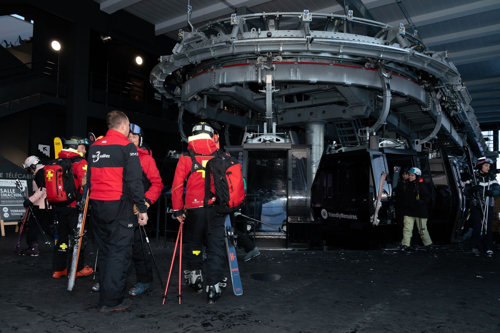 Starting the day with the ski patrol team in Les Menuires