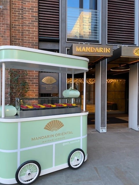Stop by the cake cart outside Mandarin Oriental Mayfair