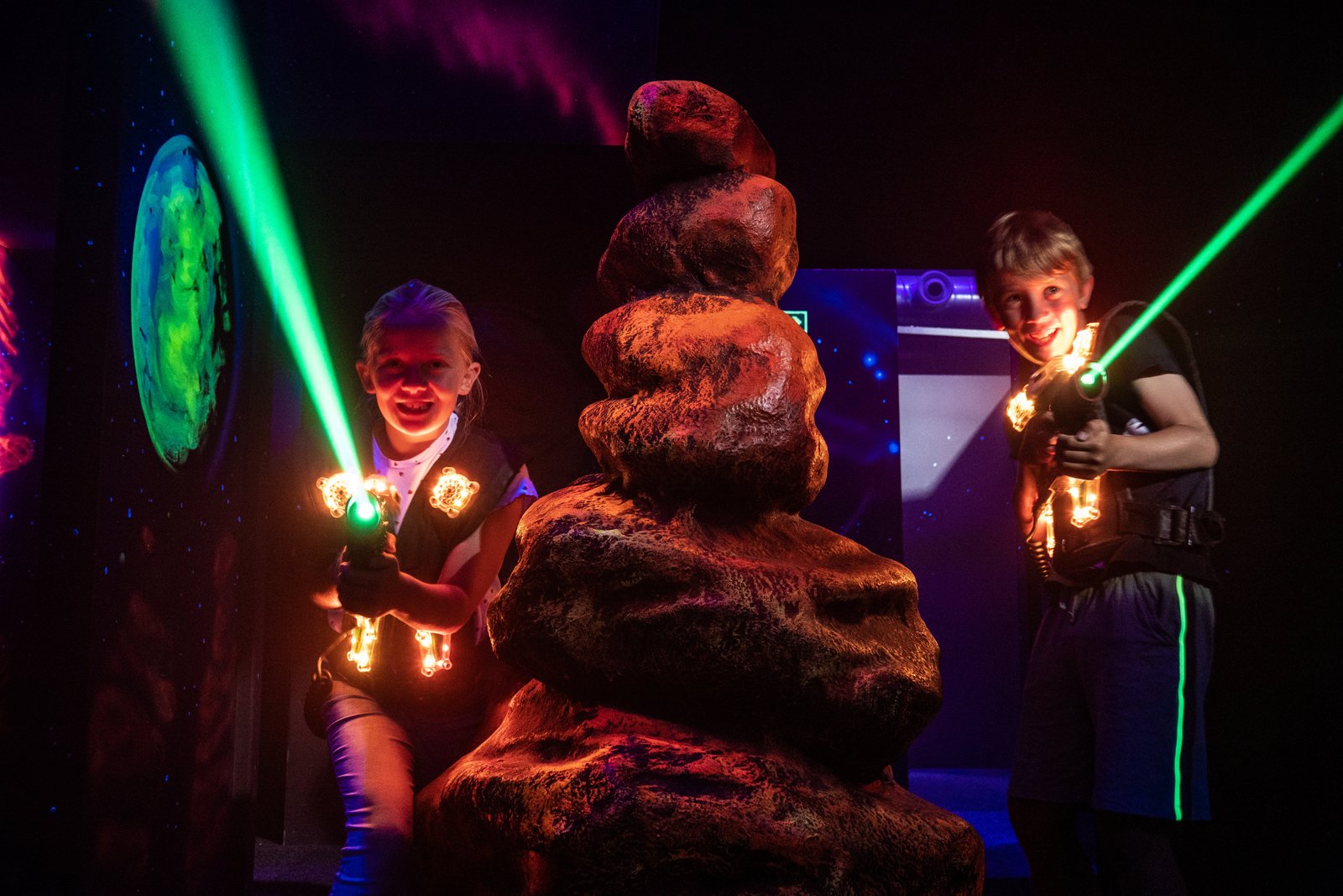 A game of laser tag is the perfect way to shrug off the cold