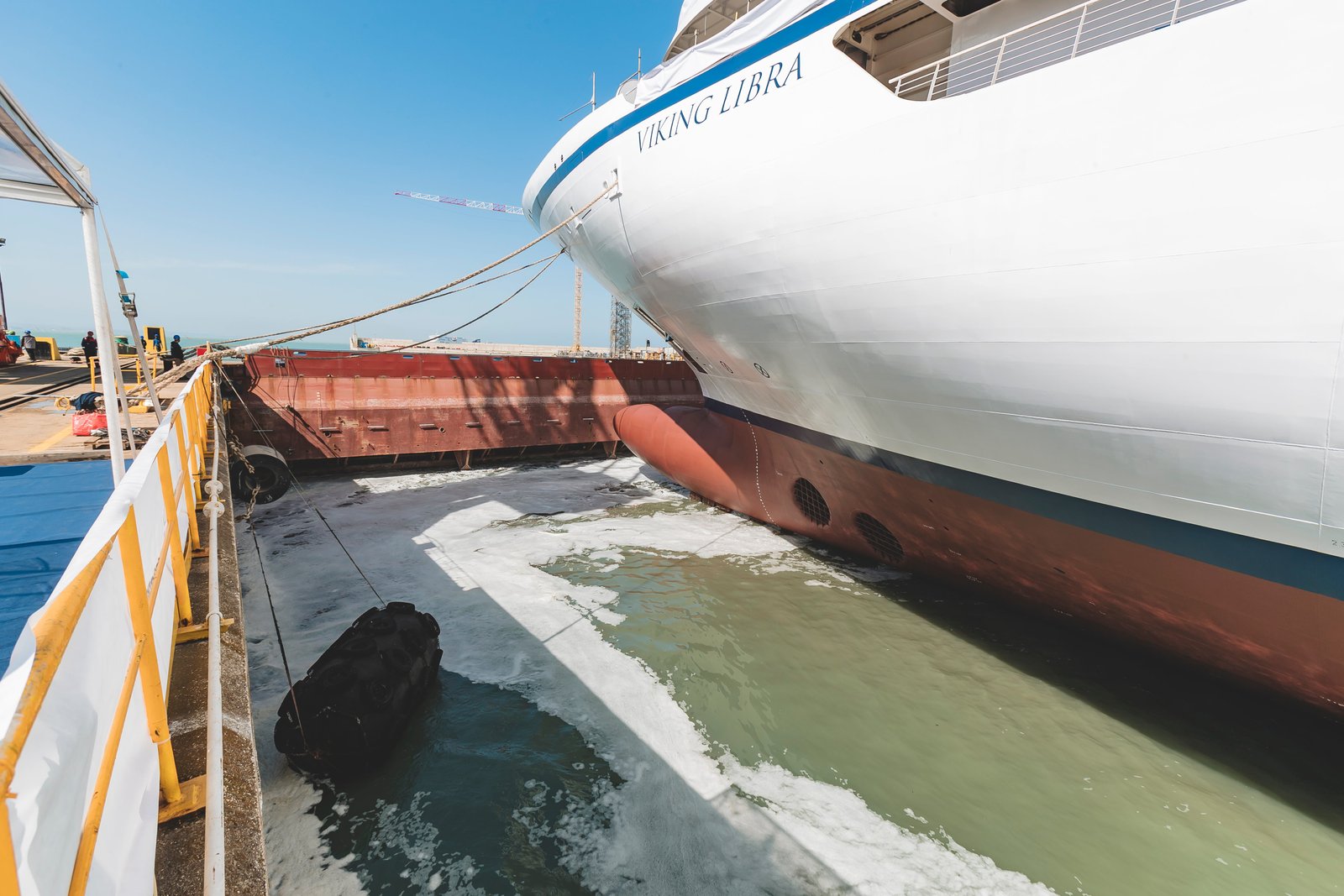 Viking Libra is being constructed at the Fincantieri shipyard in Ancoa