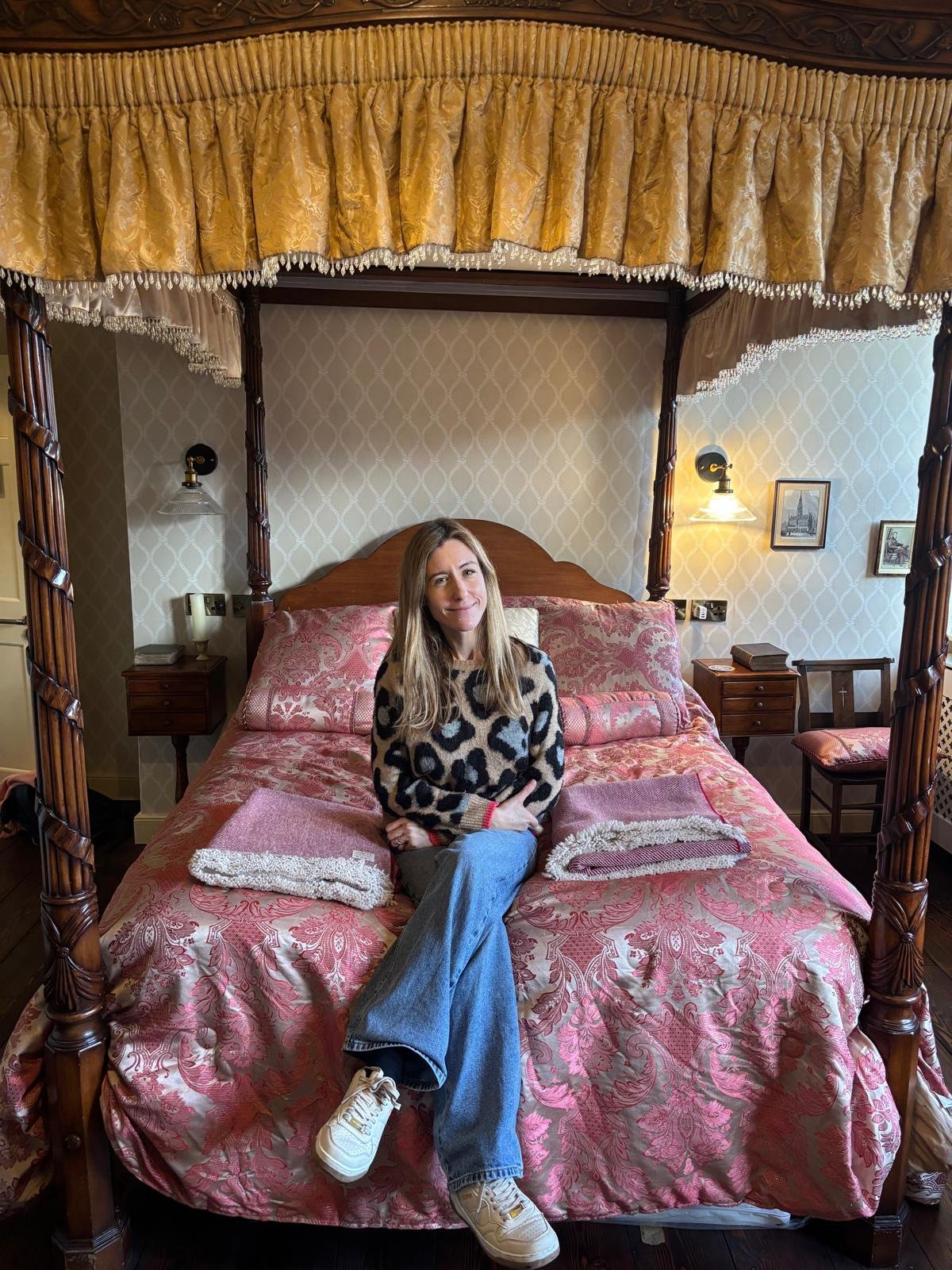 Lucy McGuire in Charlotte's Room at The Brontë Birthplace in Thornton