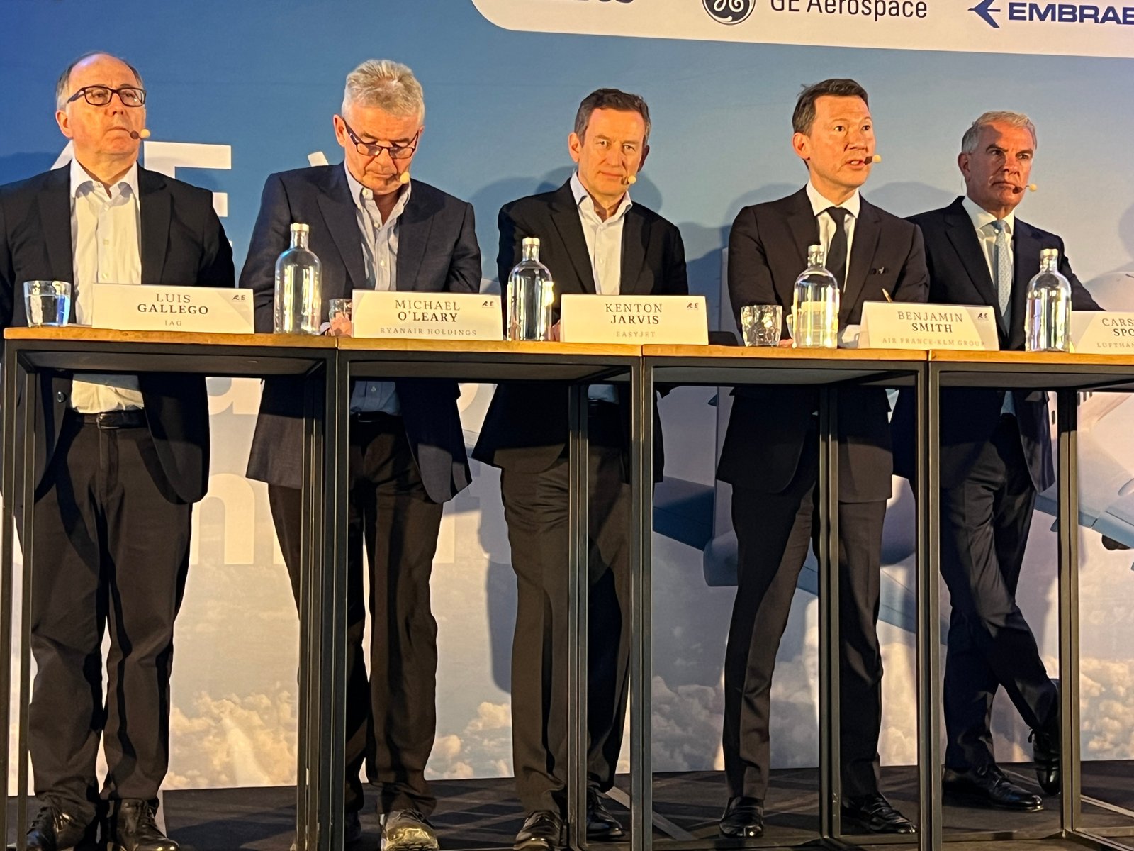 European rivals: Michael O'Leary, chief executive of Ryanair, and Kenton Jarvis, CEO of easyJet