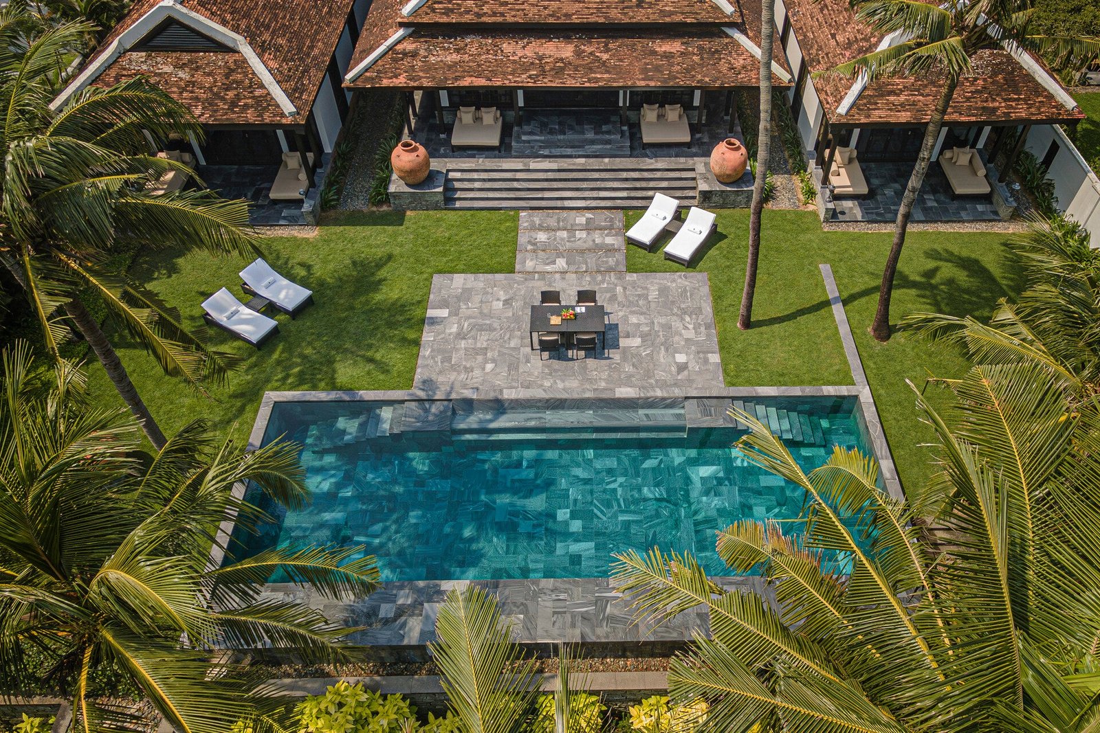 A villa with a private pool