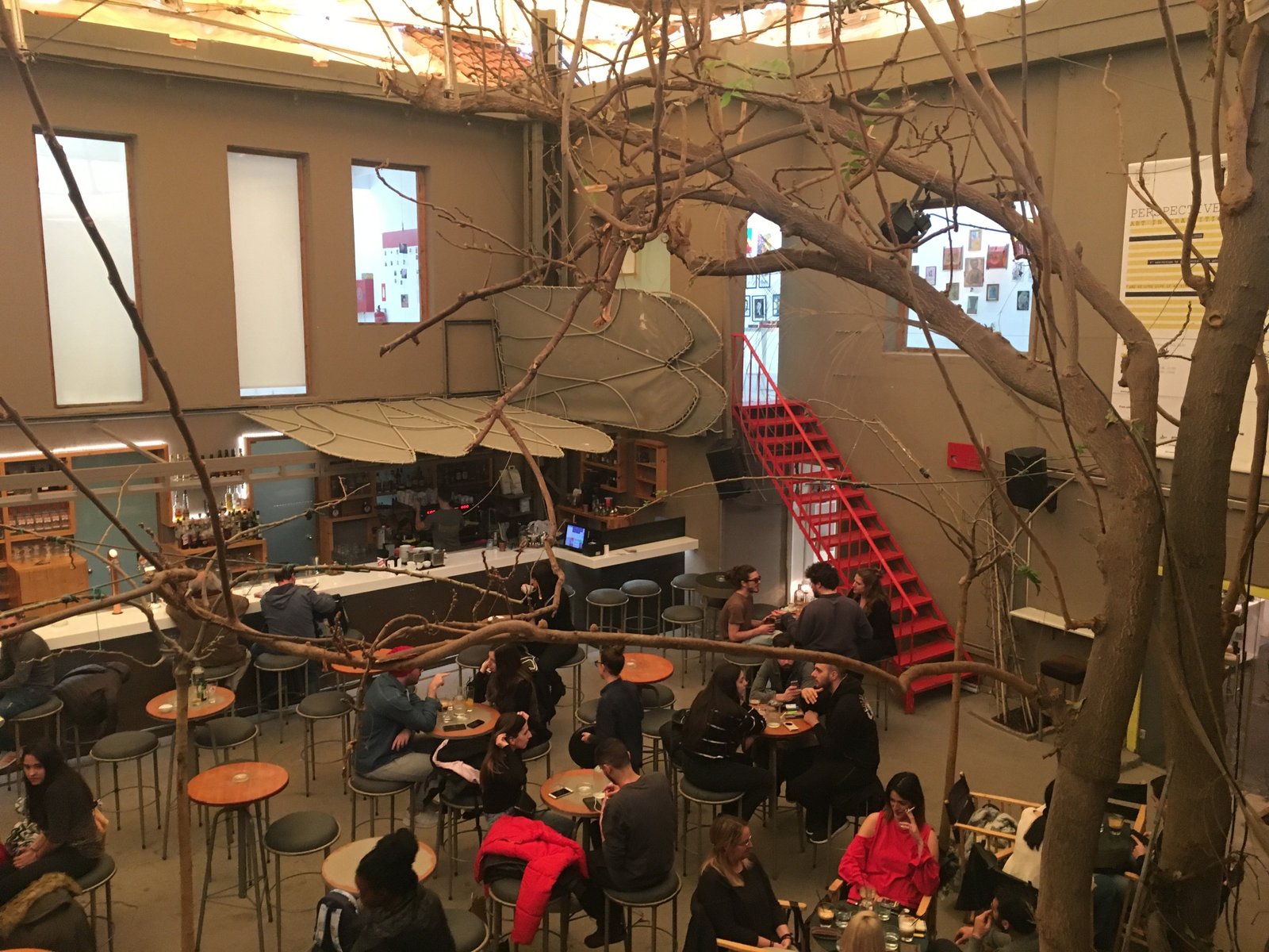 The Art Foundation’s courtyard bar is housed in a former 19th-century prison