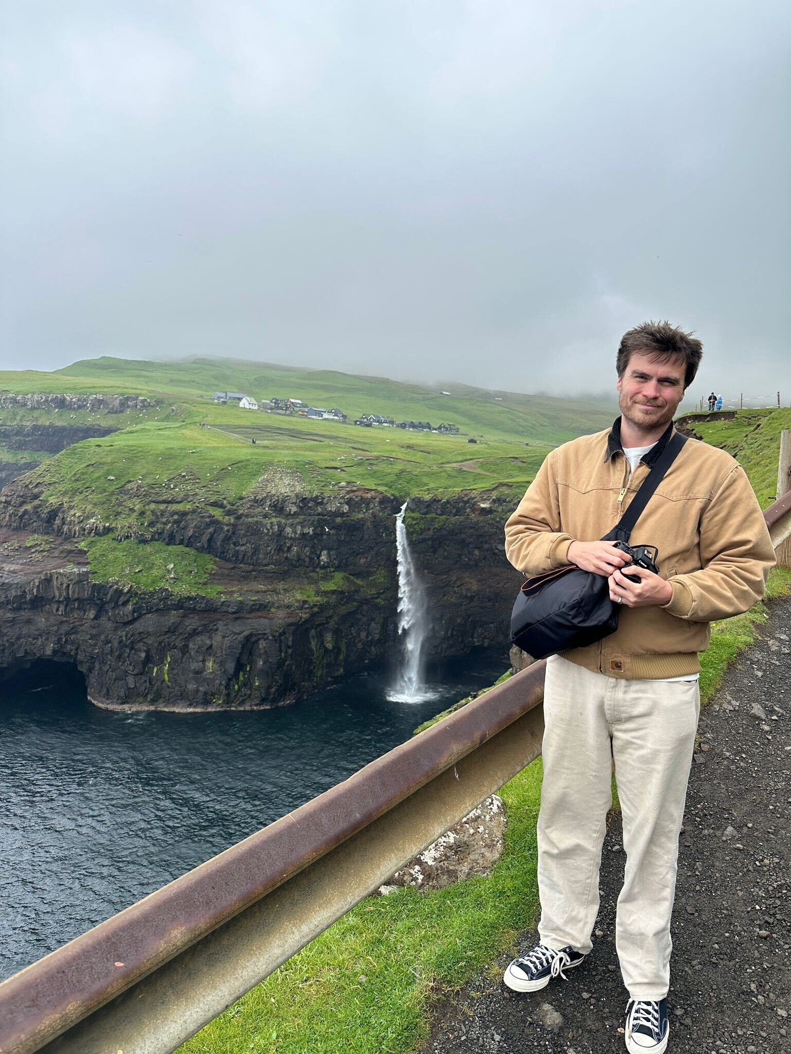 Rich by Mulafossur waterfall