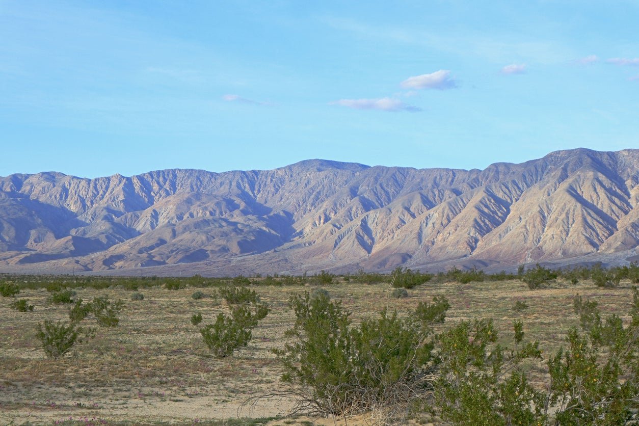 Borrego Springs is a desert community surrounded by the Anza-Borrego Desert State Park