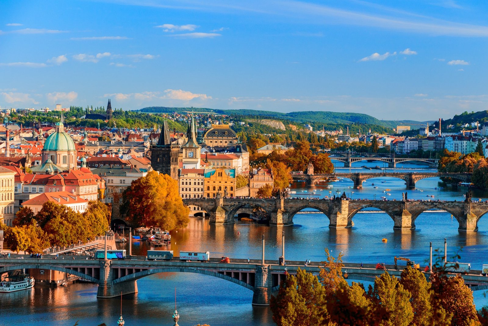 Enjoy exploring Prague’s many bridges