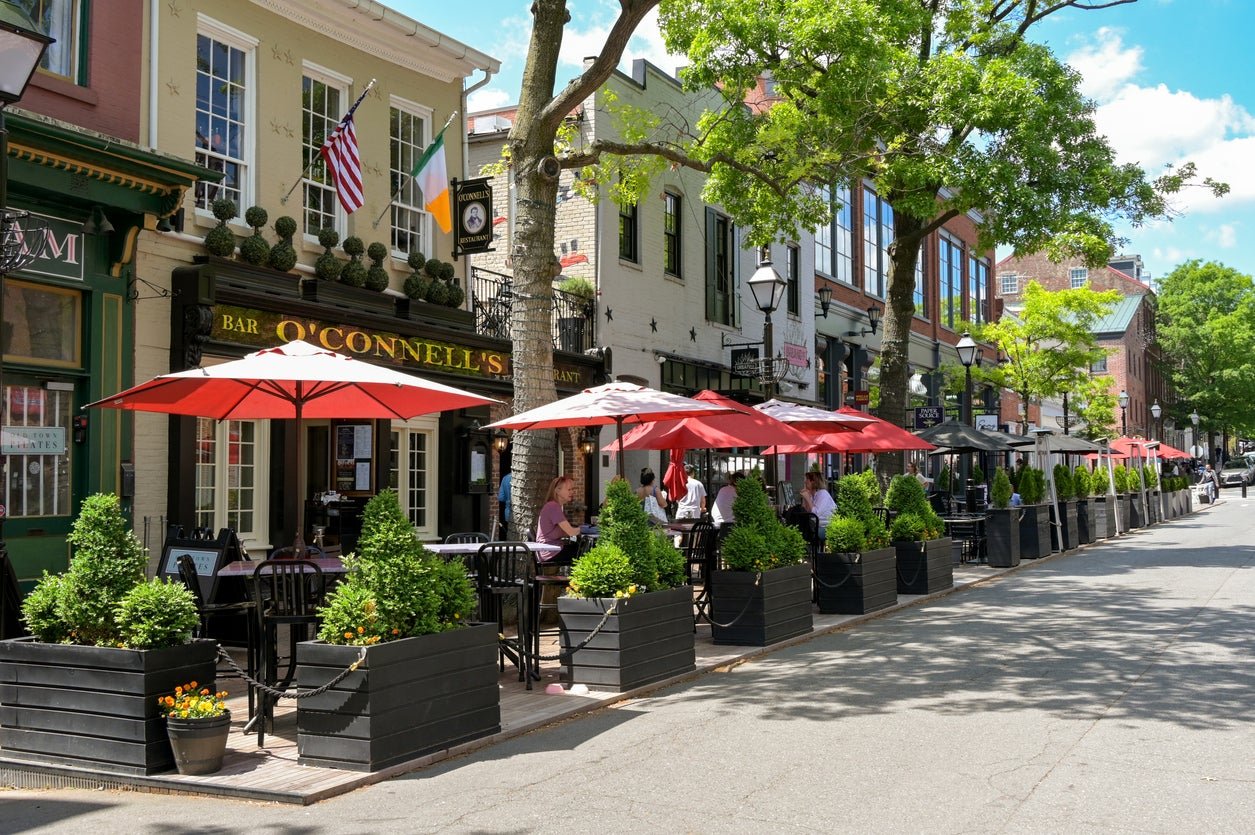Alexandria’s charming King Street runs through the heart of the city’s historic downtown