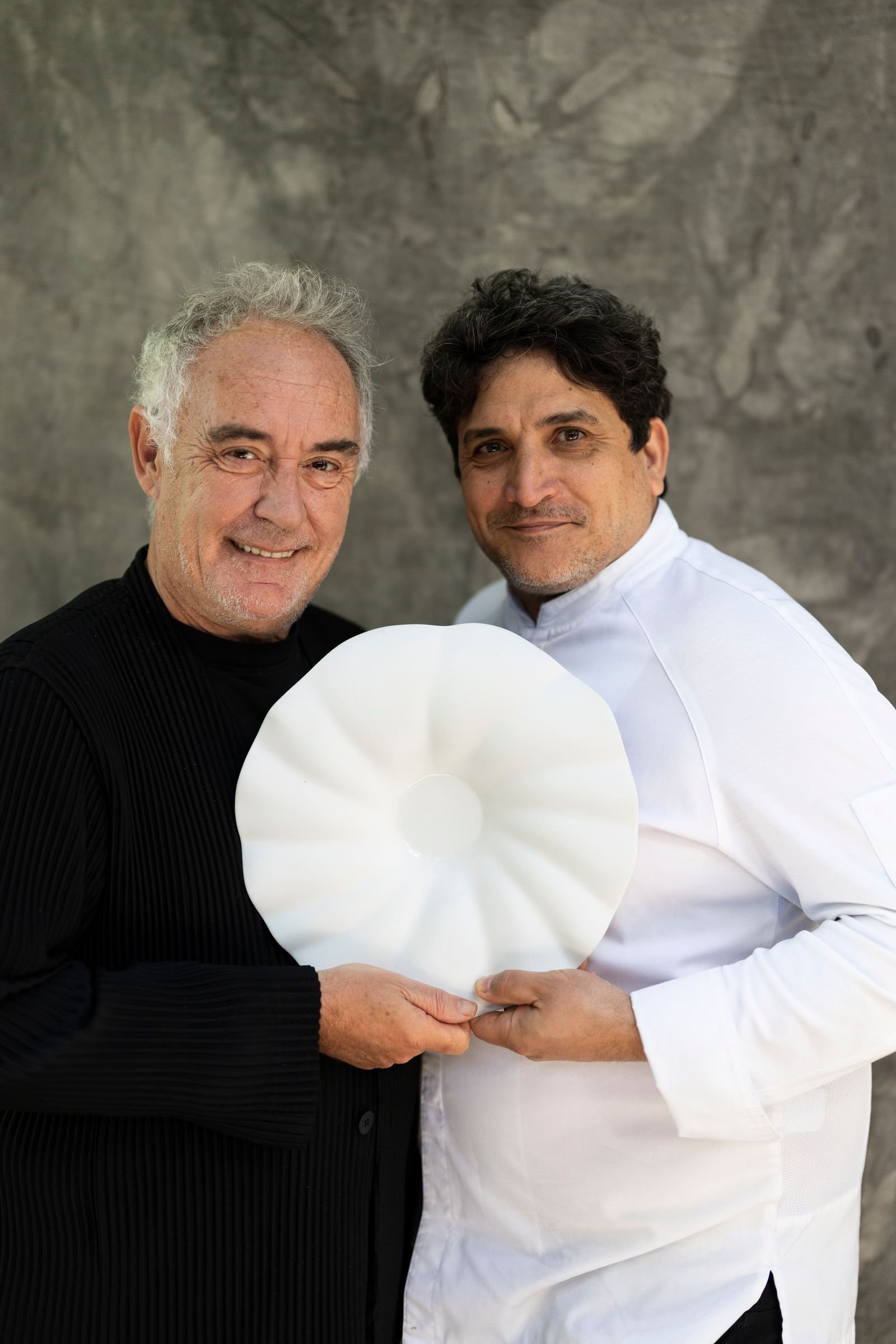 Image may contain Ferran Adrià Mauro Colagreco Face Head Person Photography Portrait People Adult Happy and Smile