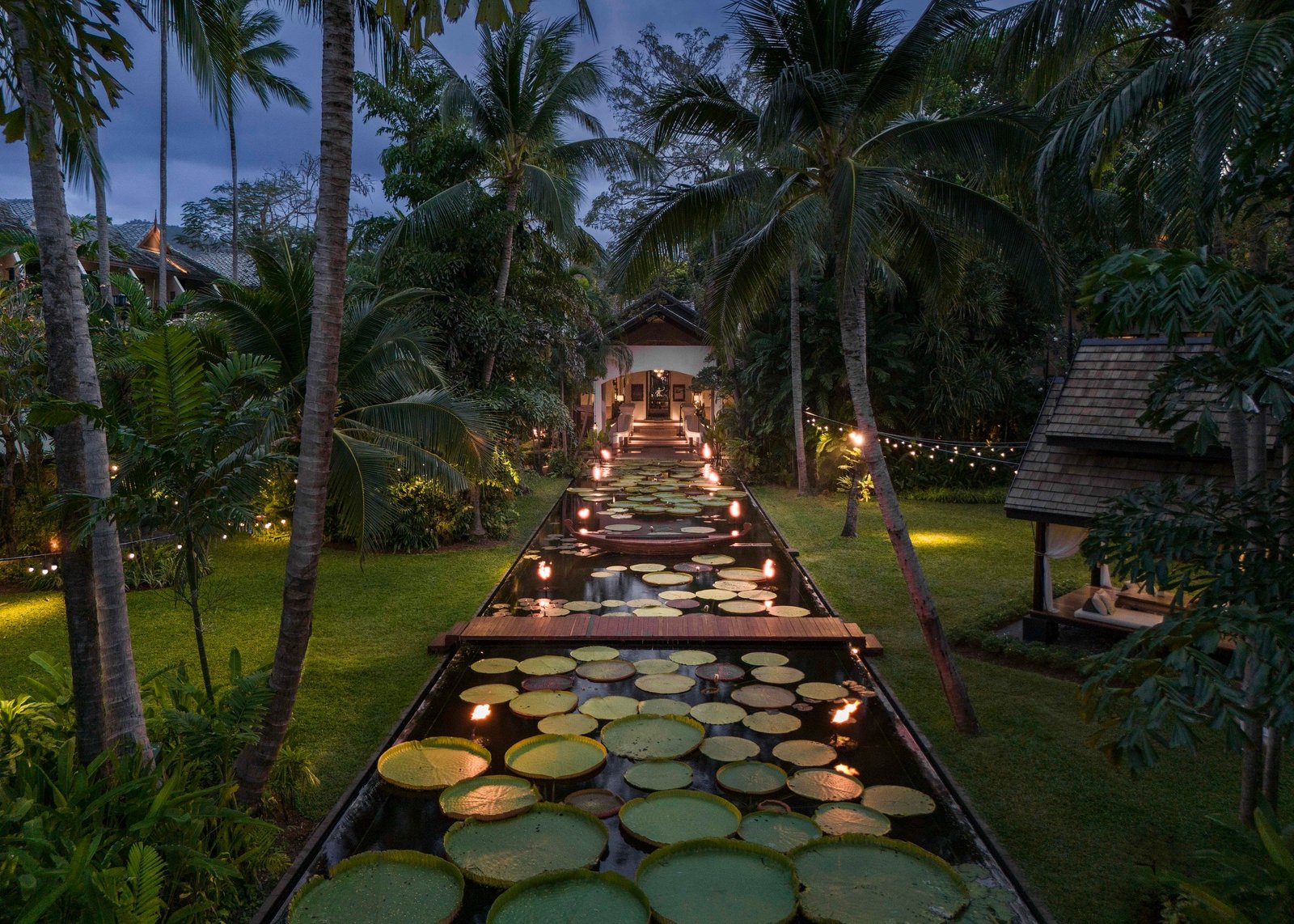Elegant ponds at Anantara Bophut Koh Samui Resort
