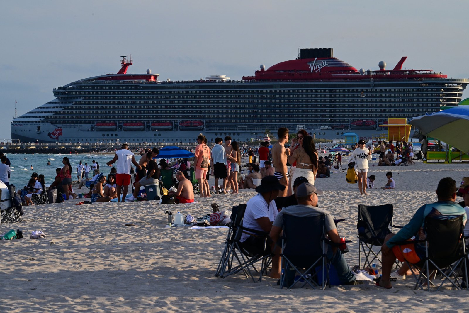 Brilliant Lady, one of Virgin Voyages' ships like the Valiant Lady seen here, will sail out of Seattle, Washington, next month for its inaugural Alaska season
