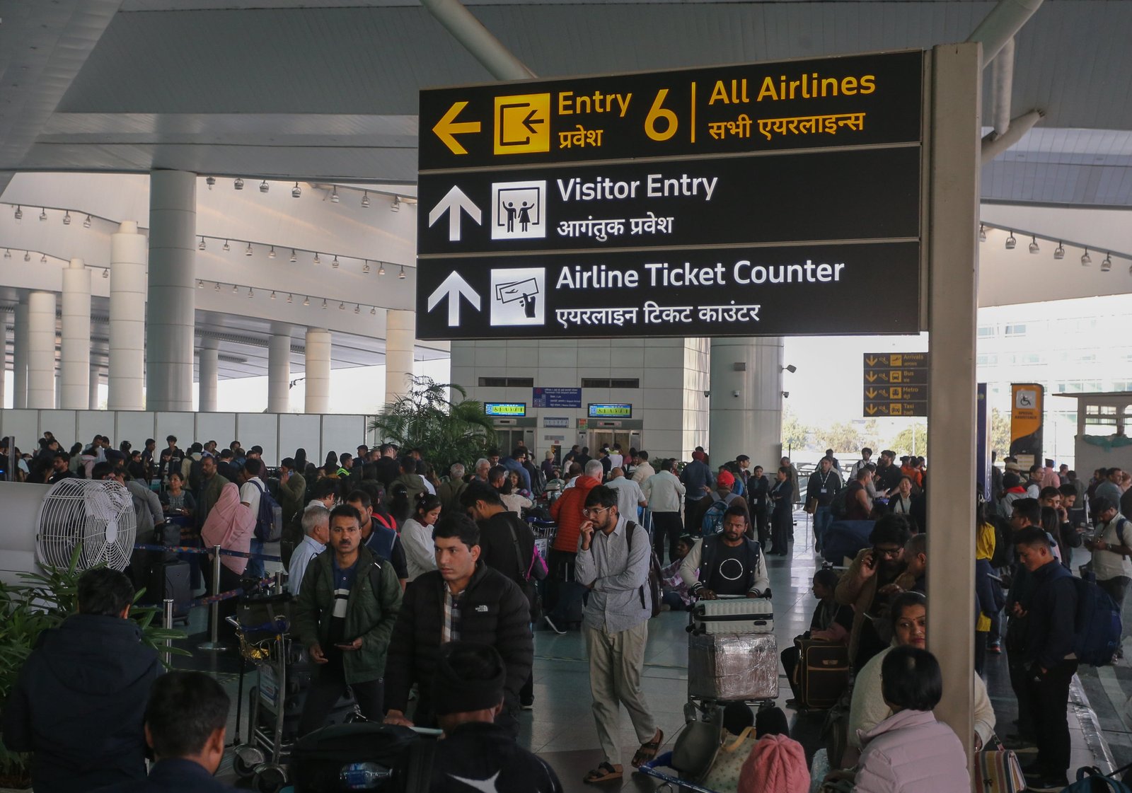 Delhi's Indira Gandhi International Airport said it had declared an emergency following the incident