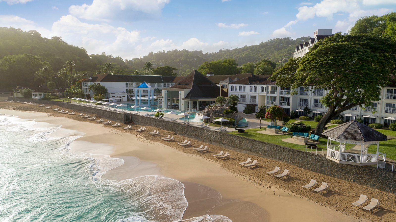 There’s a crescent-shaped beach on your doorstep