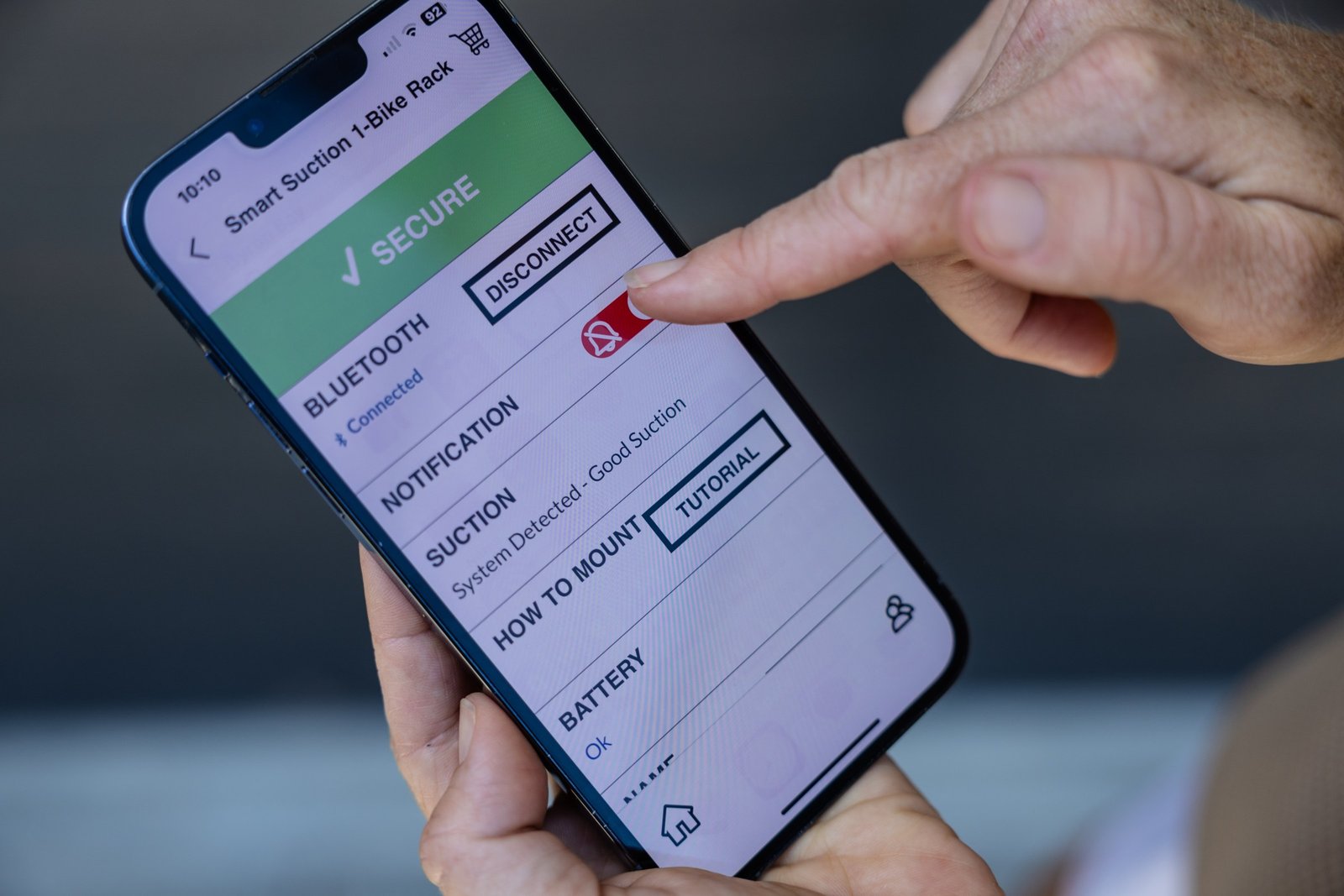 A picture of the app.