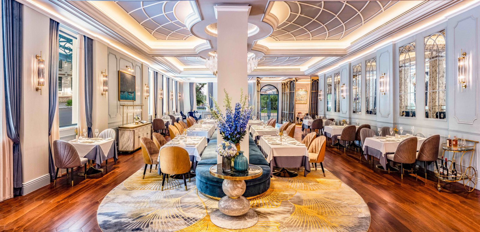 Fine dining restaurant Le Beaulieu serves French cuisine