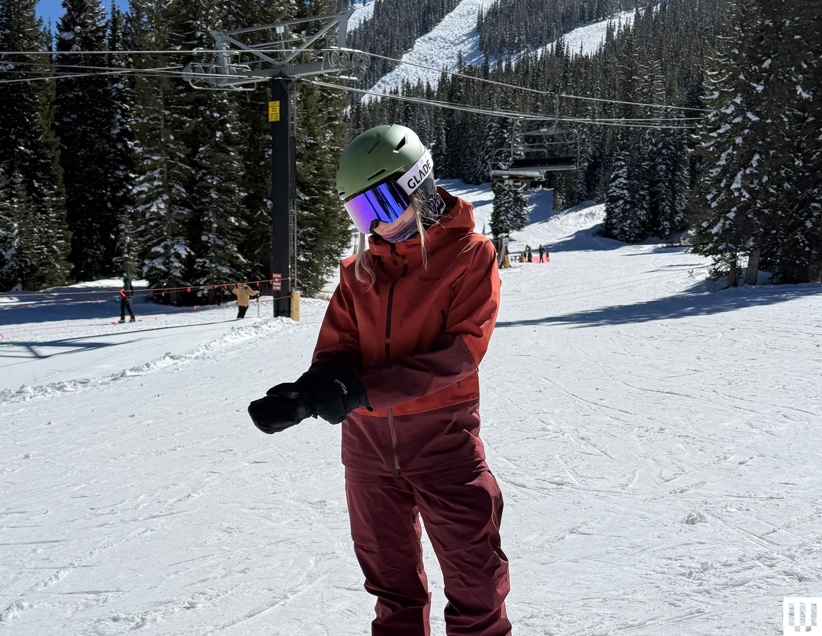 Image may contain Nature Outdoors Snow Helmet Person and Adult