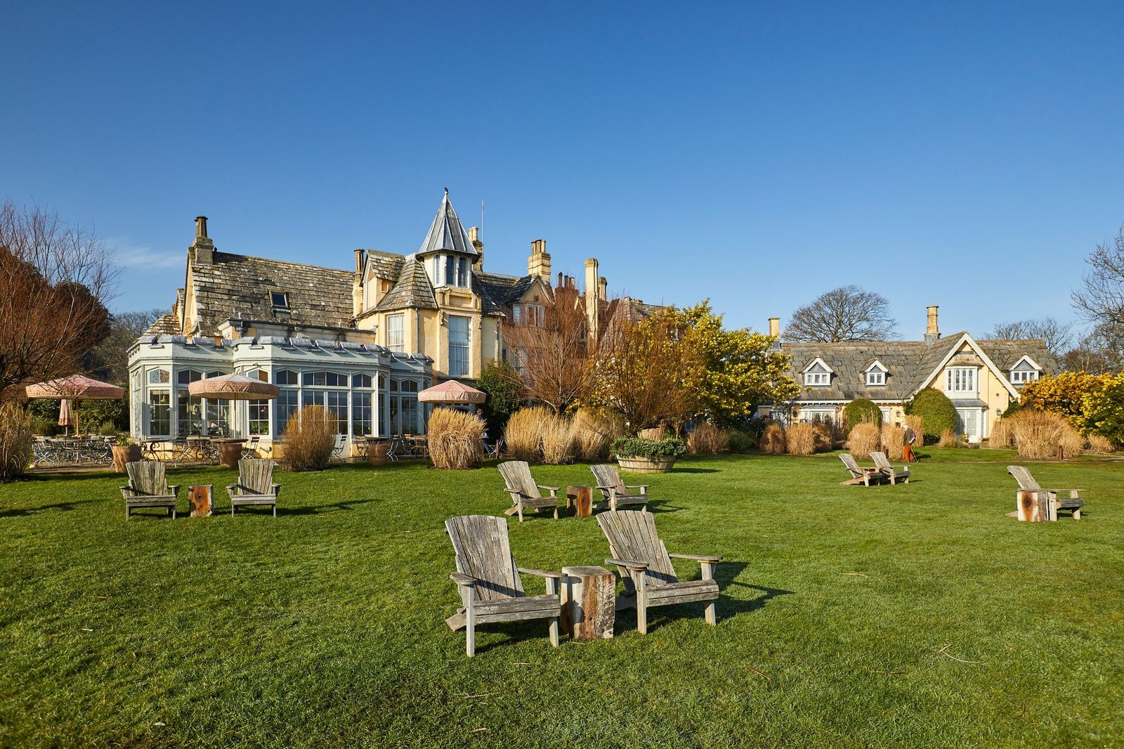 Some of The Pig’s 23 rooms overlook Studland Bay