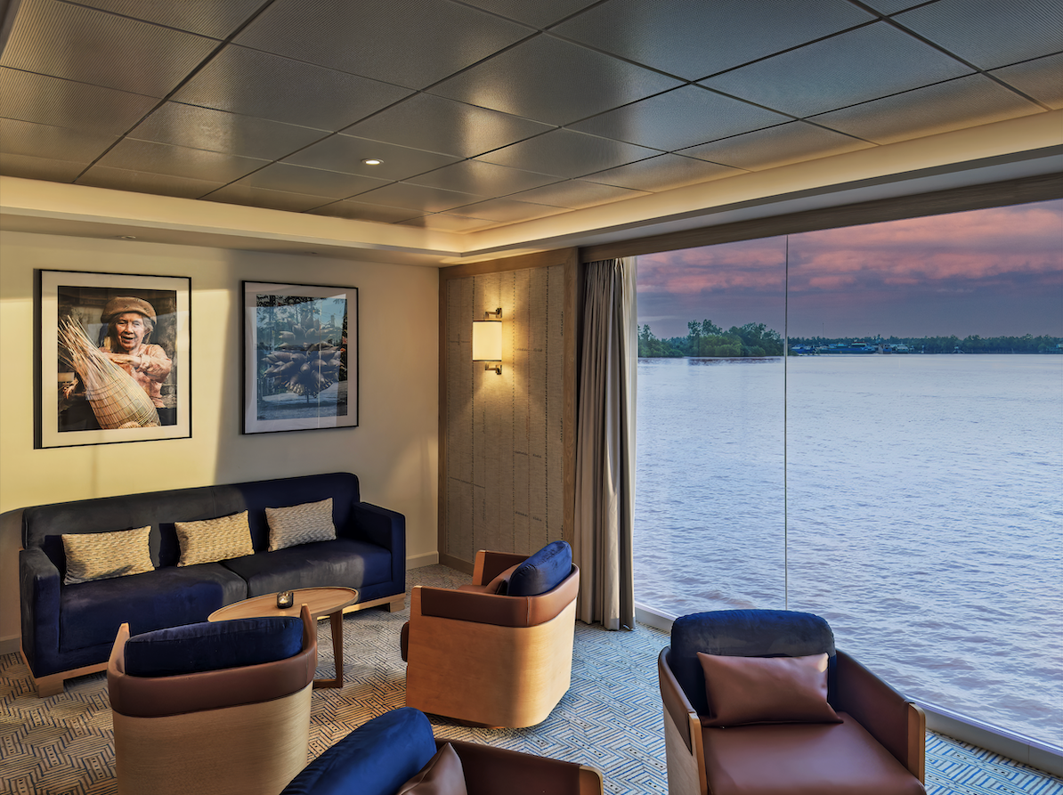 The Viking Tonle is specially designed for navigating the Mekong River