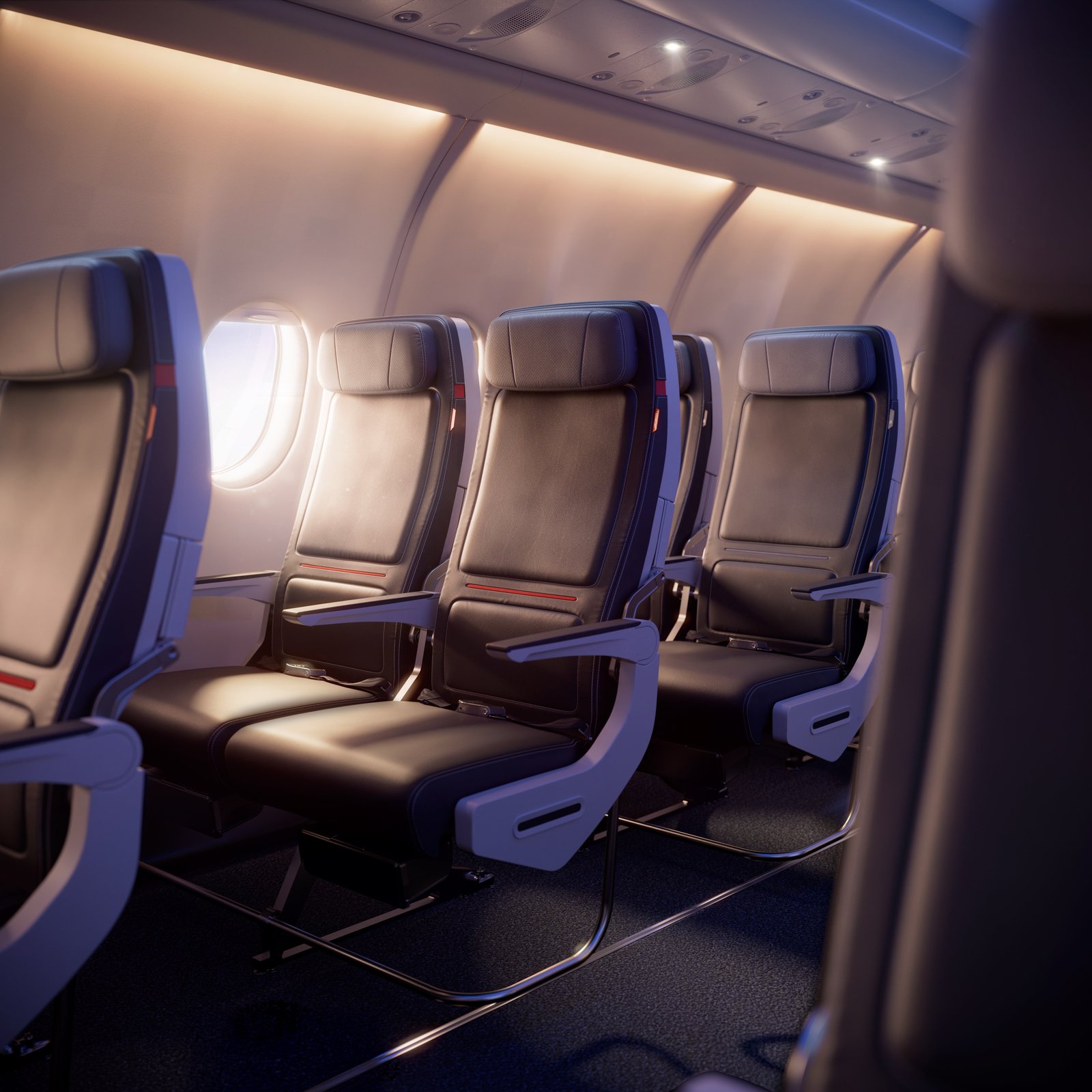 Bluetooth connectivity and memory foam cushioning will feature throughout every new cabin. Pictured is the new Comfort seating