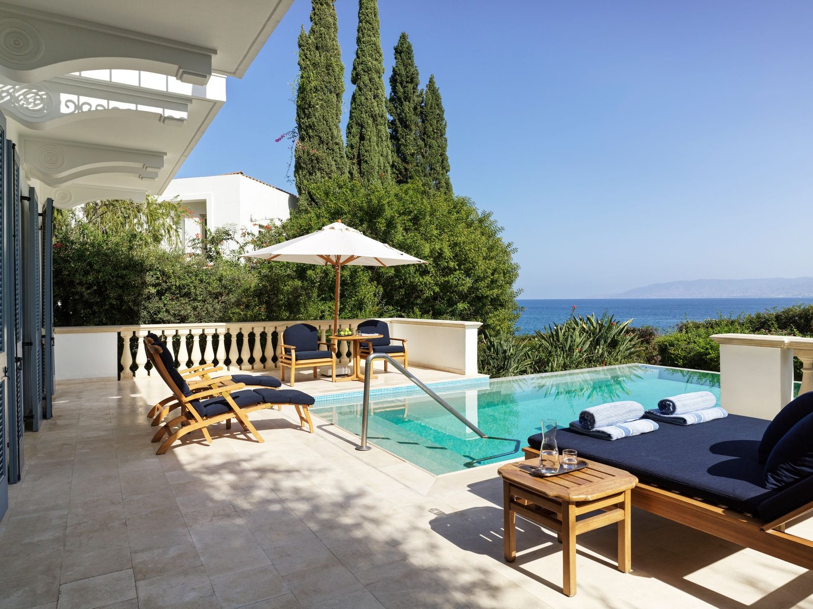 Take in views of the bay of Polis Chrysochous at Anassa