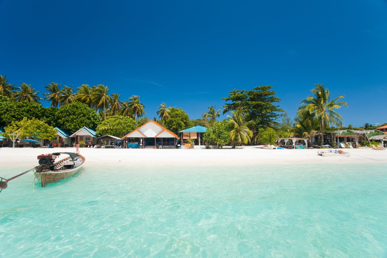 White sands and calm, clear waters can be found on the shores of Koh Lipe
