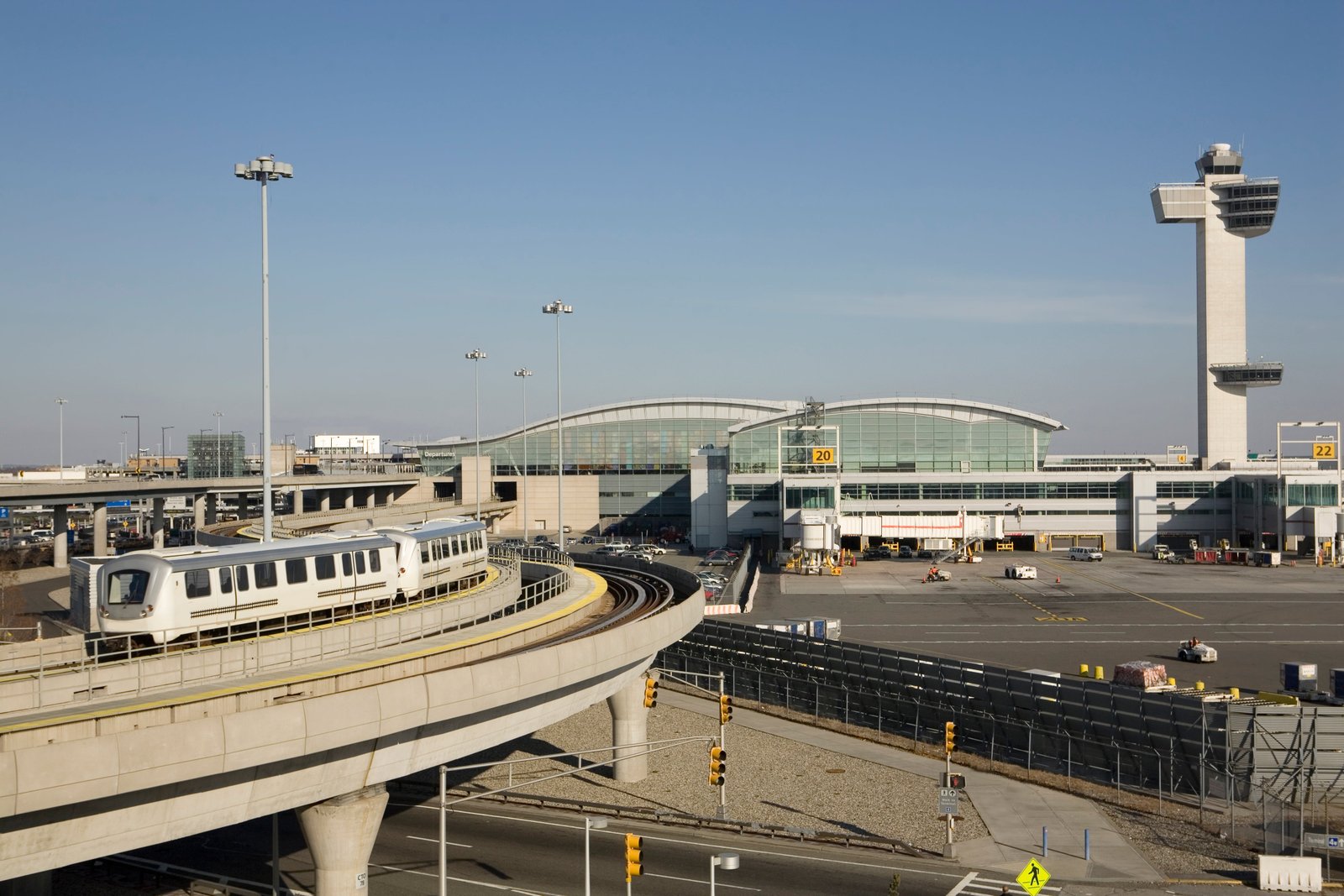 An air traffic controller suggested that the baby be named Kennedy, after the New York airport (pictured)