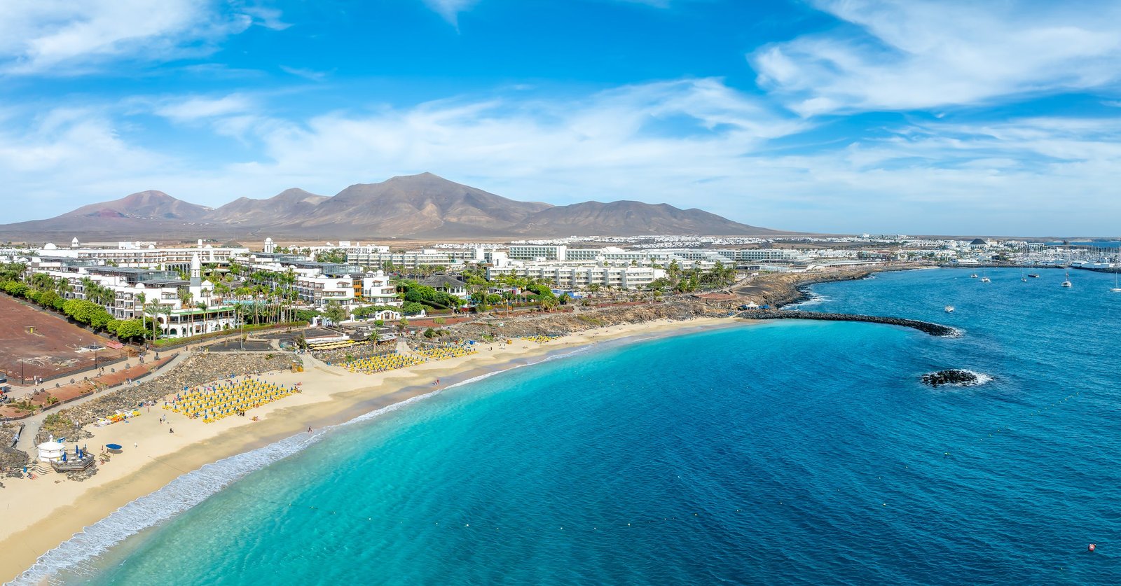 Playa Blanca and Dorada beach, Lanzarote, Canary Islands