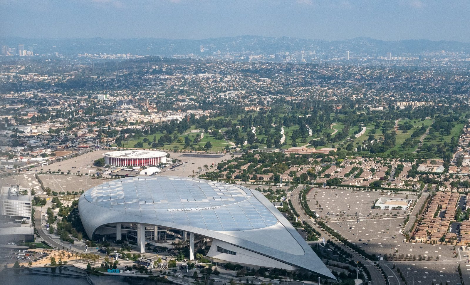 Tourism chiefs see the World Cup as a chance for the U.S. to boost its tourism credentials. Pictured is the SoFi Stadium in Los Angeles, where some of the matches will be played