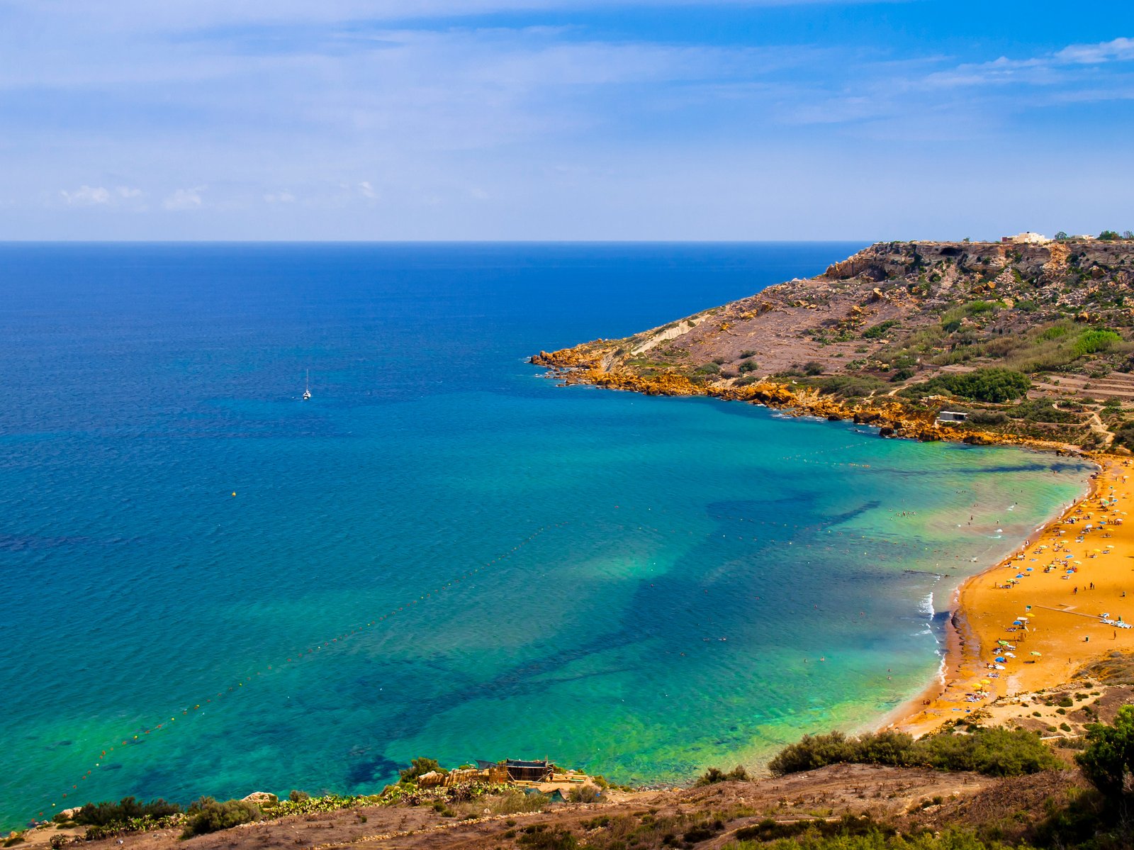 Ramla Bay on Gozo is a great beach-day option for families